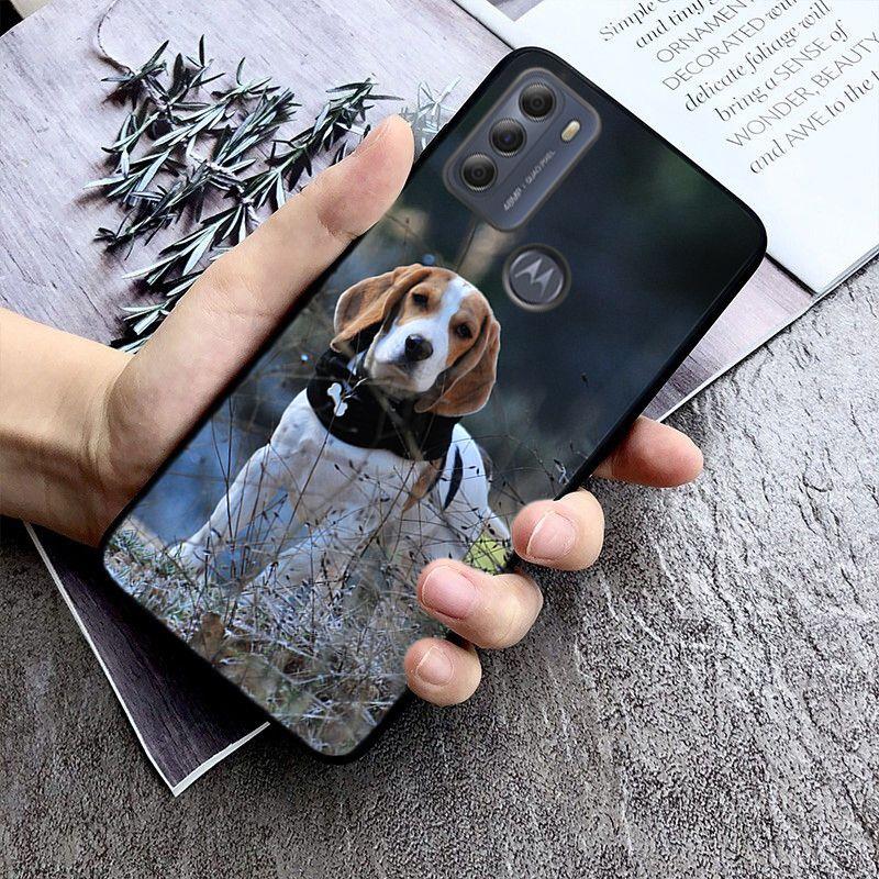 Beagle Dog Phone Case for Motorola Moto EDGE 20pro EDGE 20lite E6 E7 Cover G STYLUS GPLAY GPOWER G 5G PLUS G30 G100 Funda Coque