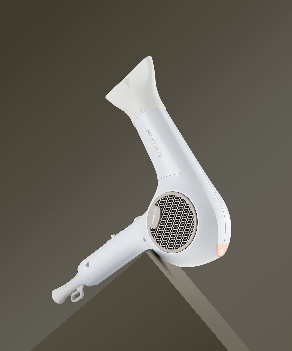 BLDC Aviation Motor Hair Dryer Air Shooting White