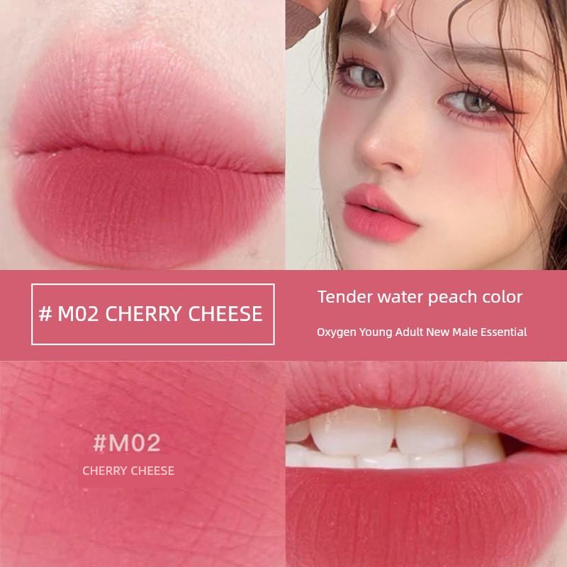 AKF Lip Mud M20 Matte Finish Velvet Lip Lacquer M07 Niche Style Brand Orange White Niche Style Brand Lipstick