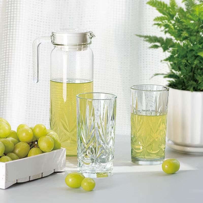 Luminarc Annecy Embossed Glass Water Set