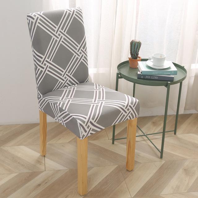 Leaves Series Chair Cover Removable Anti -Dirty Flower Branch Printed Dining Chair Cover Sets For Dining Space Home Wedding Stretch Seat Case