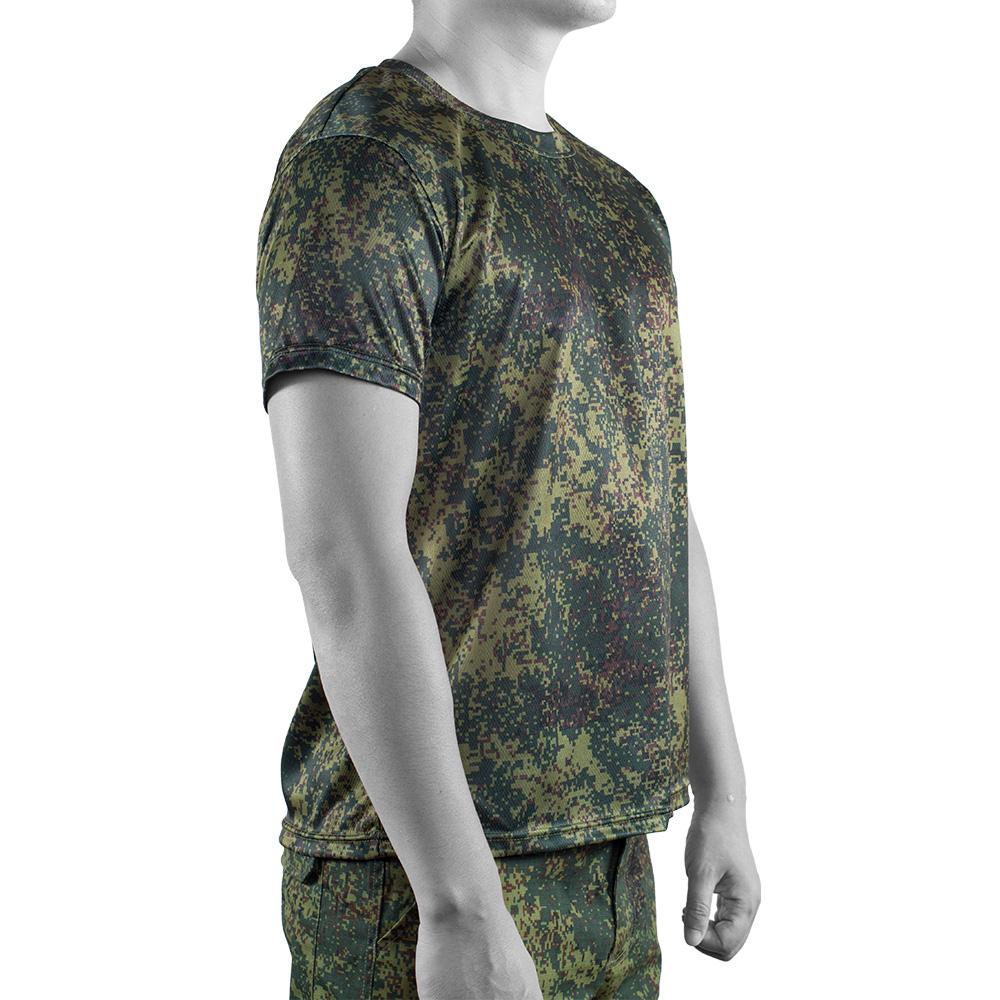 Russian Army Military Camouflage Tactical Combat Short T-Shirt Camo Airsoft Training Hunting Paintball Quick-Drying T Shirts 4XL