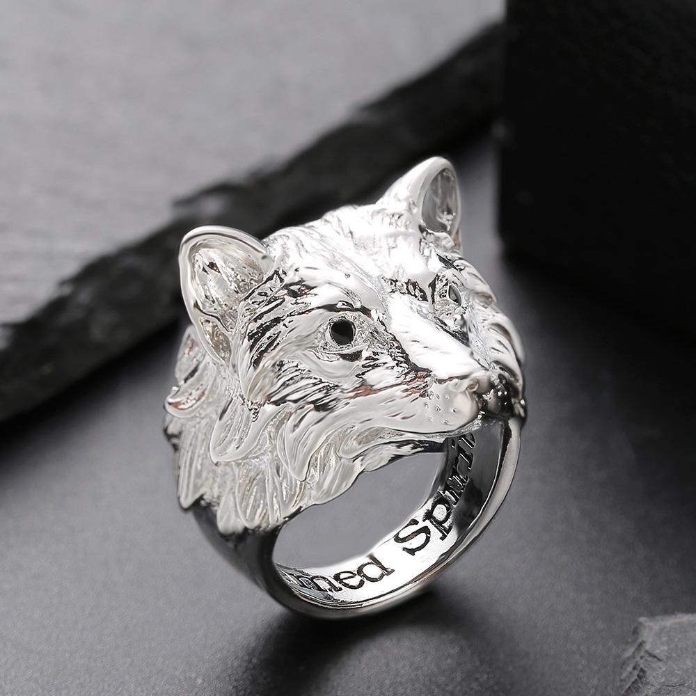 

New Mighty Arctic Wolf Ring Nordic Mythical Viking Warrior Wolf Fenriel 925 Silver Men s Ring 12