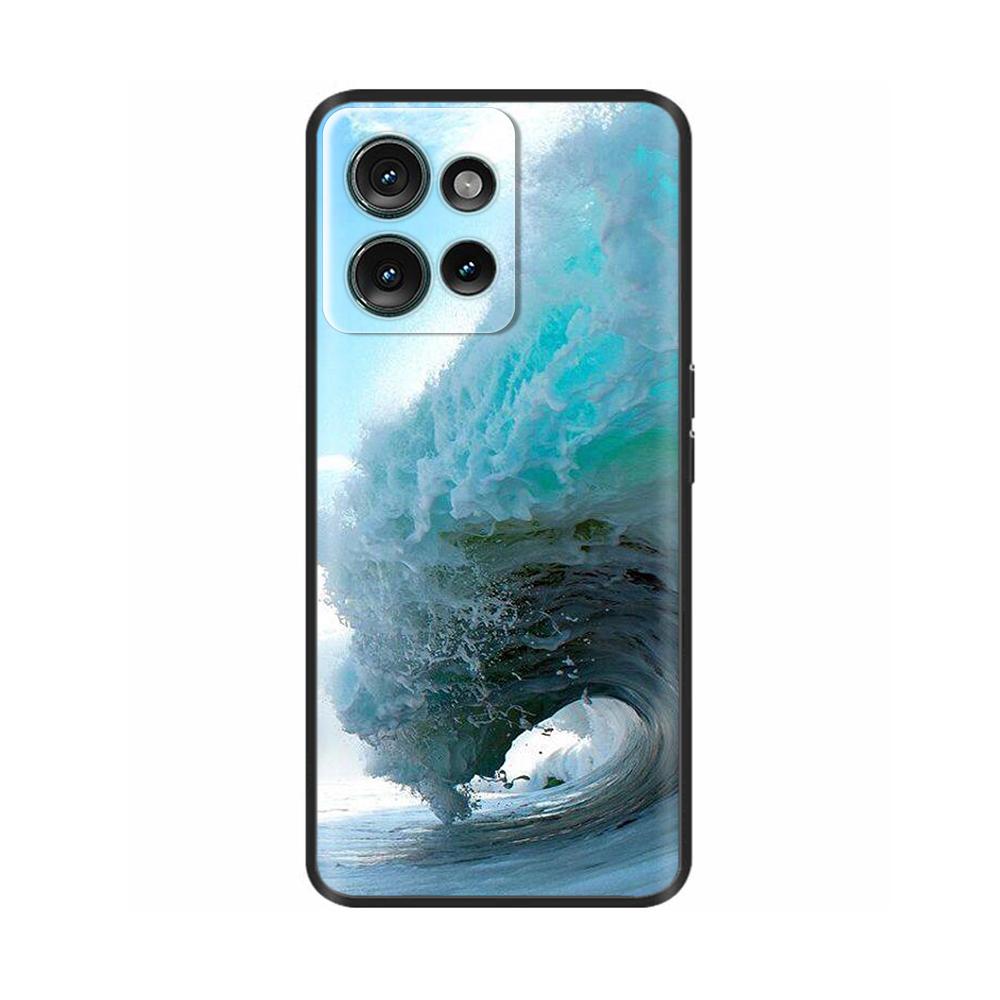 Black Case For Motorola MOTO Edge 50 5g Back Cover Phone Case For MOTO Edge 50 Edge50 Soft Silicone Bumper Shockproof Para Coque