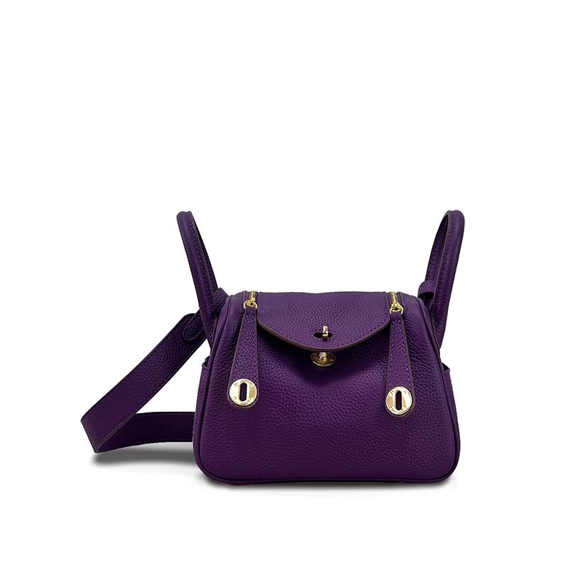 Women`s Genuine Leather Mini Lindy Crossbody