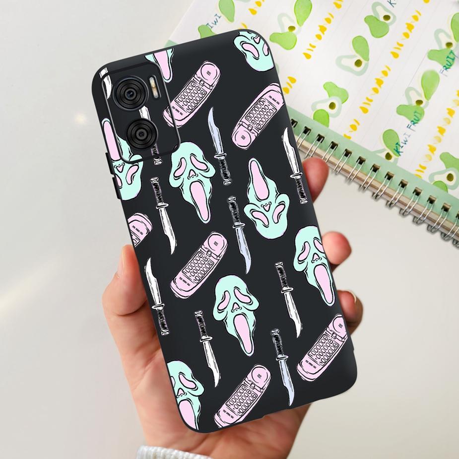 For Motorola Moto E22 Case Moto E22i New Fashion Painted Back Cover Soft Silicone Phone Case For Moto E22s E22i MotoE22 I Fundas