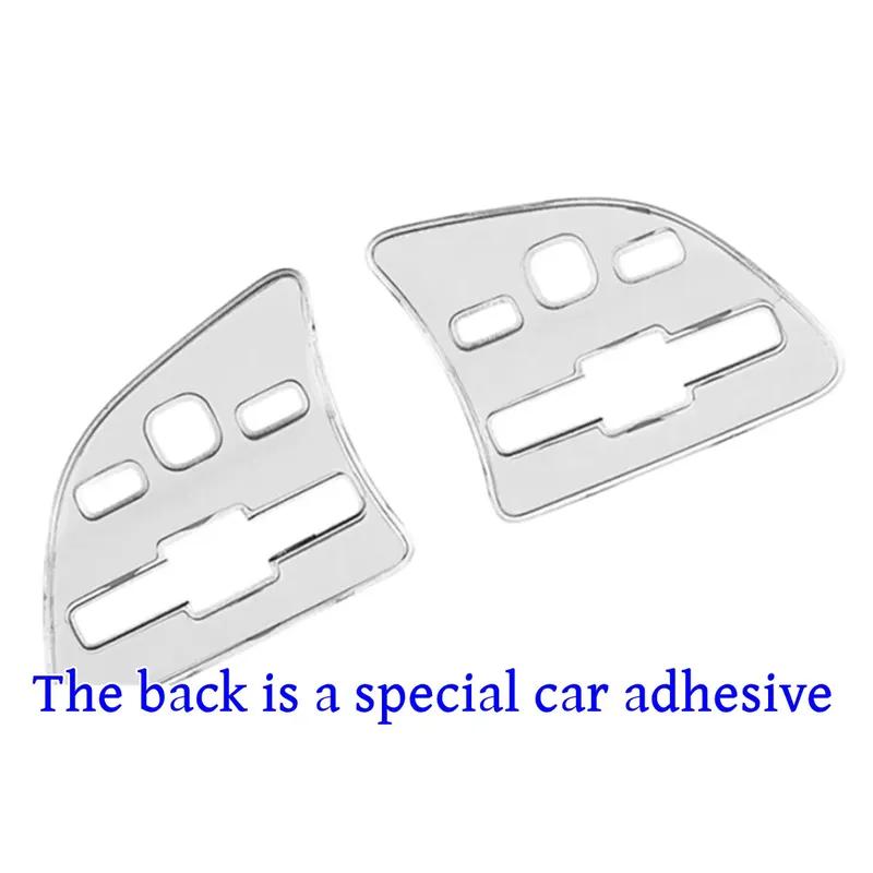 Car Steering Wheel Button Panel Cover Trim Sticker For Mercedes Benz C E A B Class GLC GLB GLE GLS W177 W205 W213 A200L 2020-24