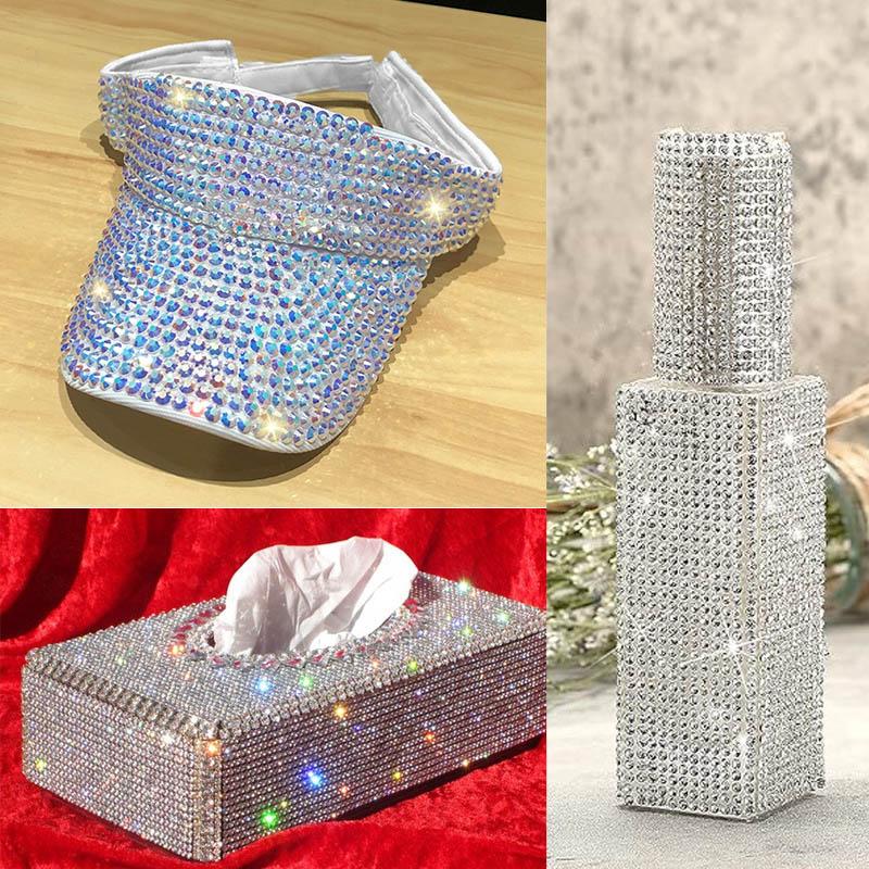 1 yard samolepicí kamínková nálepka Křišťálová diamantová stuha DIY kamínková stuha na oblečení boty auto telefon domácí dekoraci