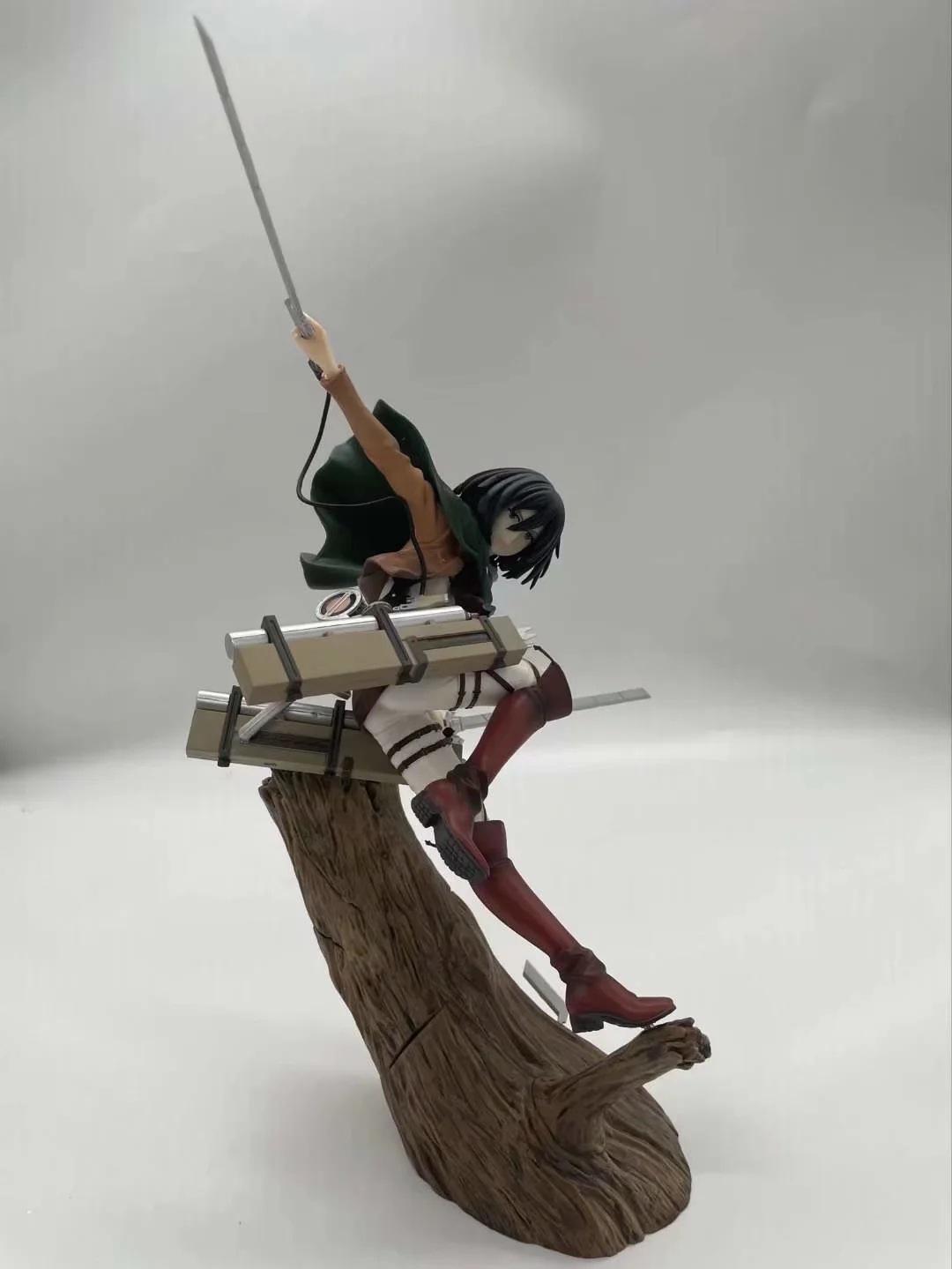 Attack on Titan Mikasa Ackerman Battle Figure Ornament GK Statue