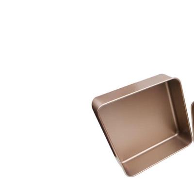 Wutuo Roségoldene Quadratische Kuchenbackform (2er-Pack)