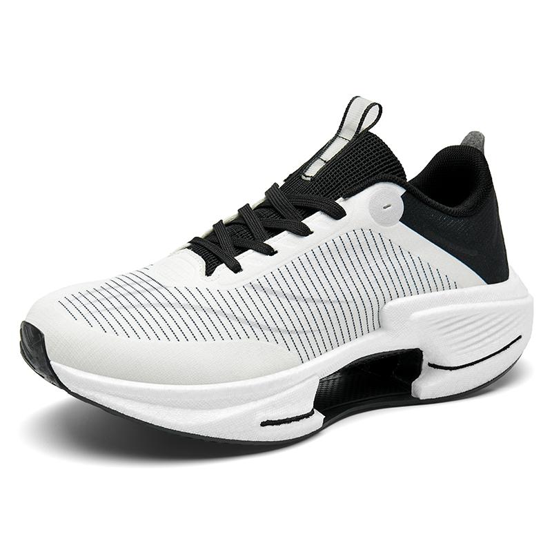 

Мужские кроссовки для бега с амортизацией, нескользящие, для улицы, спортивные, на шнуровке, легкие, для легких бегунов 36 белый