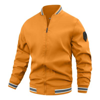 Chaqueta fina de estilo europeo americano para hombre, a la moda, de alta gama, holgada, informal, con cremallera, nueva chaqueta de aviador para primavera y otoño.