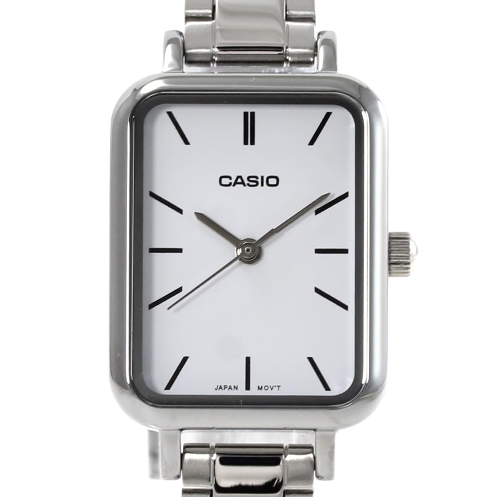 CASIO Casio Standard Cheap Casio Brass Women's Watch, Metal, Silver/White, LTP-V009D-7E [Used]