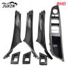 Inner Door Panel Handle Pull Trim Set Window Switch Armrest Pane Fit For BMW 5 Series F10 F11 7PCS RHD