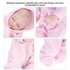 10-inch Reborn Baby Doll, Soft Silicone Reborn Doll with Delicate Face, Comes with Pajamas, Washable, Realistic Baby Doll Toy, 10-inch, Closed Eyes, P