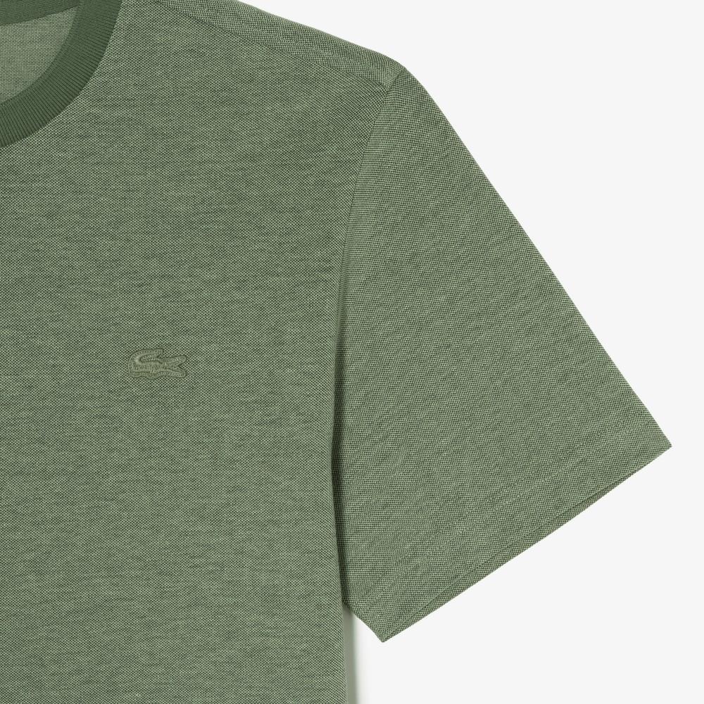 [Lacoste] Men's Strong Twist Caviar Pique Short-Sleeve T-Shirt TH742E-56G02M