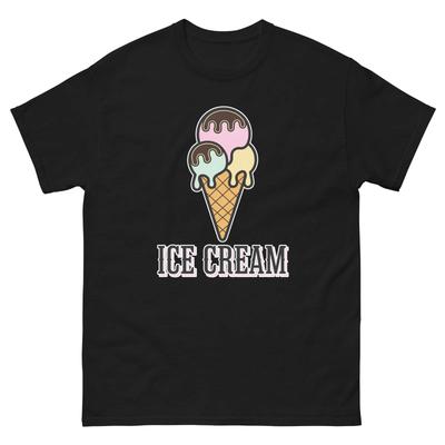 Ice Cream Lover Food Image Cartoon Funny T-Shirt Shirt