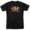Drei Stooges - Drei Köpfe Logo - Unisex Kurzarm-T-Shirt für Erwachsene - Schwarz
