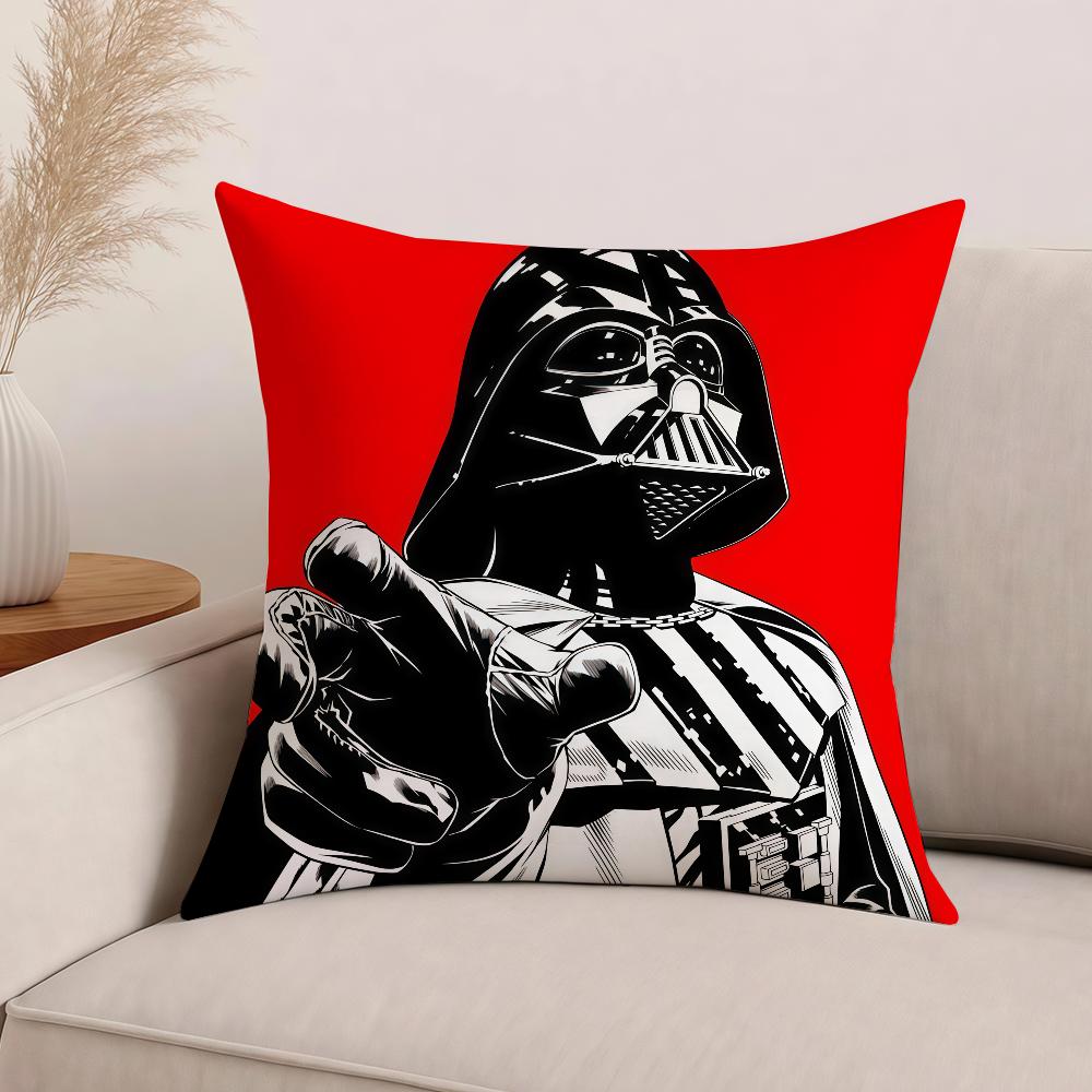 Movie S-Star W-Wars Darth V-Vader Baby Y-Yoda Pillow Case Office Cushions Suitable For Sofa Car Bedroom Decorative Cushion Cover