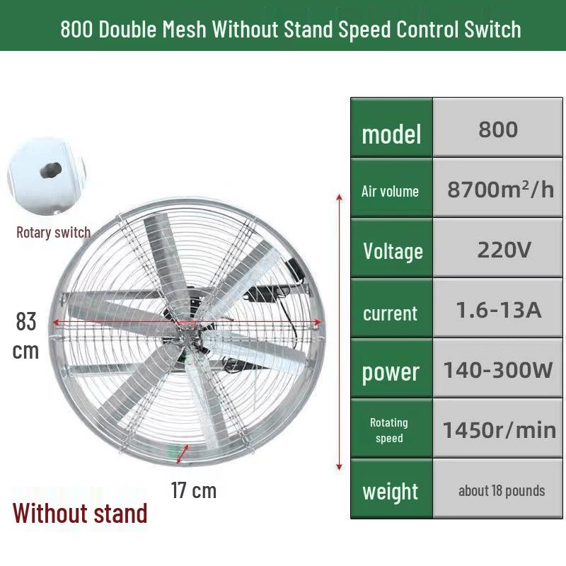 Aokewen 80cm Industrial Farm Cooling Fan