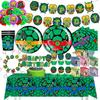 Cartoon Turtles Birthday Party Decoration Favors Cups Plates Stickers Bunting Flag Balloons For Kids Favors Baby Shower Supplies