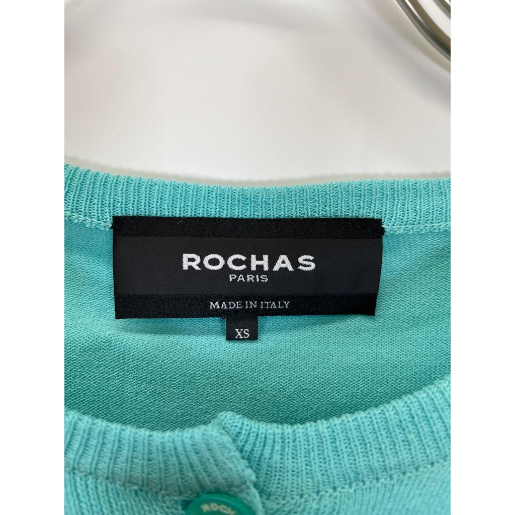 Rochas 23Stainless Steel Light Blue ROPW75051A Rayon Blend Cardigan Tops XS Light blueUsed