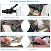 Universal Fuel Injector Flush Cleaner Adapter, With 2 Size Injectors Nozzles Adapter, 12V Fuel Injector Cleaning Kit For Auto Car Diesel Gas Fuel