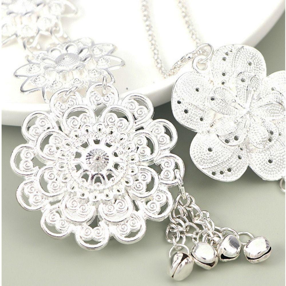 Bell Ethnic Style Belt Silver Dance Dress Belt Chains Traditional Gold Belt  Party Decoration