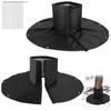 2-Pack Tree Root Winter Covers with Trunk Sleeves, Ground Flaps, Hook-and-Loop Fasteners, and Elastic Cords for Outdoor Use