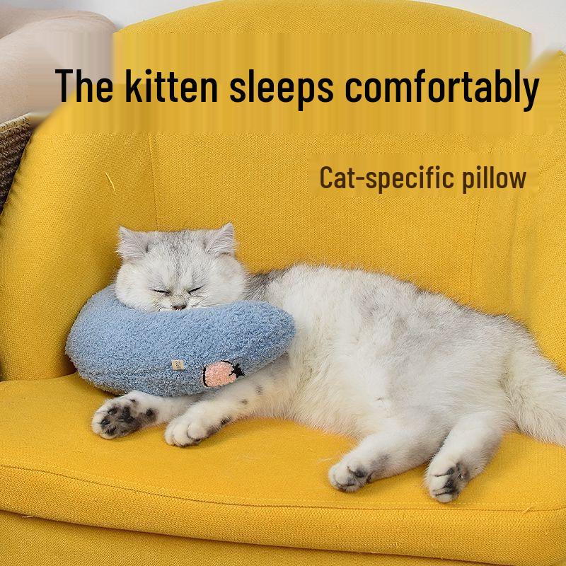 Memory Foam Neck Protection Pillow for Cats and Small Dogs
