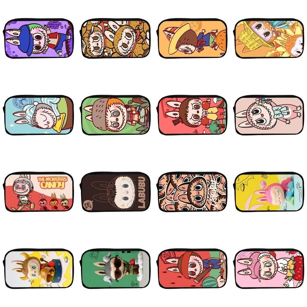 Sött tecknad kanin pennskrin för barn Hållbart polyester-pennfodral