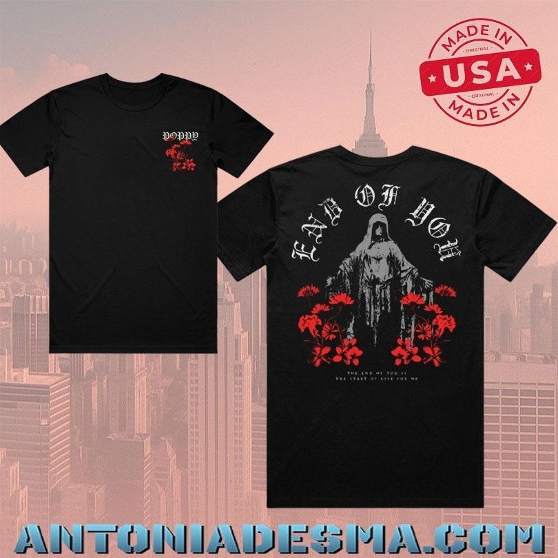 Poppy End of You Tour 2025 Подарки для фанатов Унисекс Футболка Унисекс Футболка S