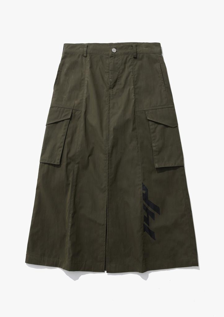 Isapi Wax 148 Long Skirt Khaki