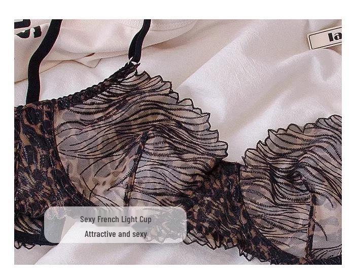Leopard Print Lace Lingerie Set: Uplift & Minimize with Underwire Support