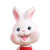 Statue Bunny Small Figurine for Office Cake Toppers Home Decor