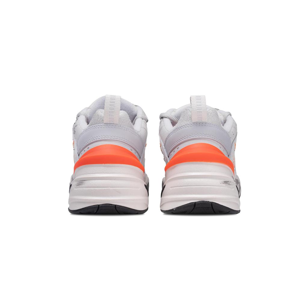 Nike M2K Tekno Chunky Sneakers Unisex Low Top White Gray Orange Color Block Graffiti AV4789-001(Team28-)
