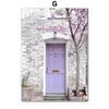 Wall Art Canvas Painting Purple Lavender Field Reed Girl House Bike Living Room Decoration Posters And Prints Home Wall Pictures