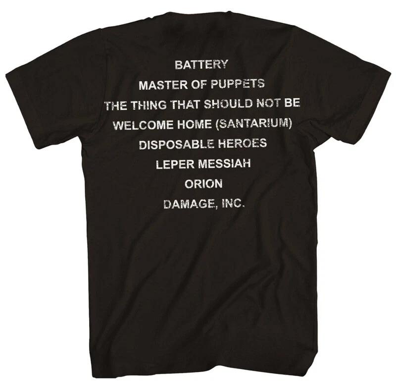 New Authentic Metallica Master of Puppets Heavy Metal Band T-Shirt High-end Luxury Is for Both Men and Women Top Y2k