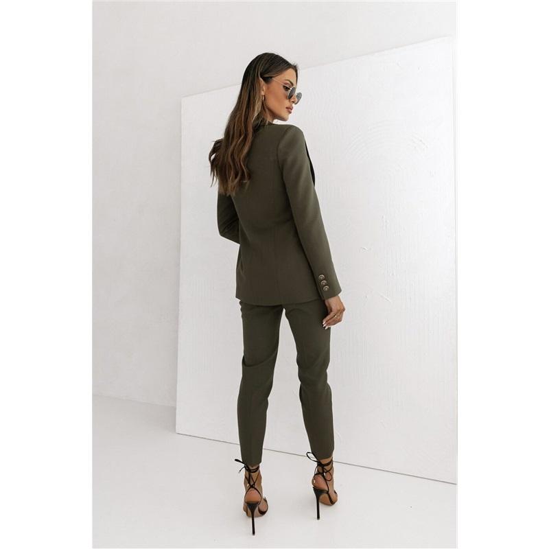 Casual Daily Double-breasted Solid Color Fashion Small Suit Jacket