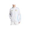 Adidas Argentina National Team Series Stand-Collar Long-Sleeve Jacket Men Outerwear White Blue IW0219