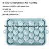 Disponibile Vassoio per Cubetti di Ghiaccio Sferici in Silicone a 25 Scomparti con Coperchio, Stampo Rotondo Facile da Sformare per Infusioni di Frutta