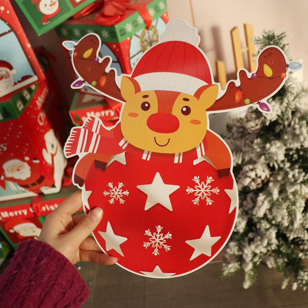 Novoroční Vánoční Závěs na Dveře Vánoční Závěsné Ozdoby Snadné Použití Zahrada Santa Přívěsek DIY