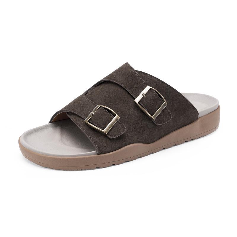 Summer Mesh Slip-on Beach Sandals: Outdoor, Casual, Versatile Couple  Men s Plus Size Slippers 38