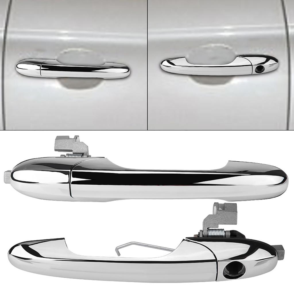 Car Exterior Door Handle Chrome Left Hand Drive Exterior Outer Door Handle 68069943AC for Fiat 500 2012-2018