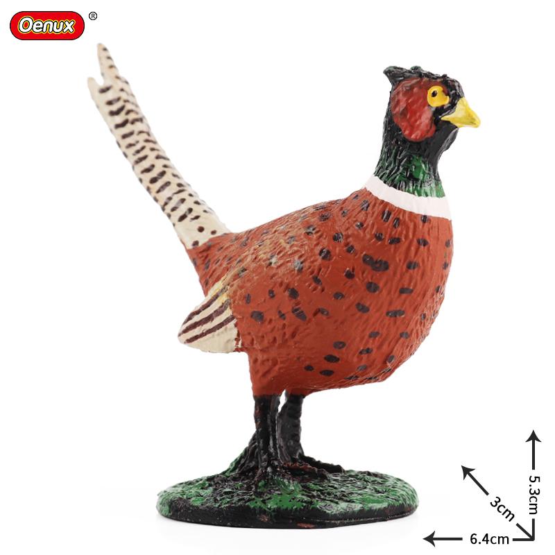 

Oenux Милые животные на ферме Курица Индейка Цыпленок Петух Фигурка Модель Фигурки Птица Миниатюрная Обучающая ПВХ Детская Игрушка