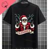 Funny Muscular Santa Christmas Gym Graphic Tshirt Casual Sports Humor Style Pure Cotton Shortsleeve Tshirt Outdoor Clothing