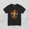 Retro Pin Up Boxer Lady Flower Ribbon Print Tshirt Unisex Old School Tattoo Loose Oversized Short Sleeve Streetwear Tees Unisex