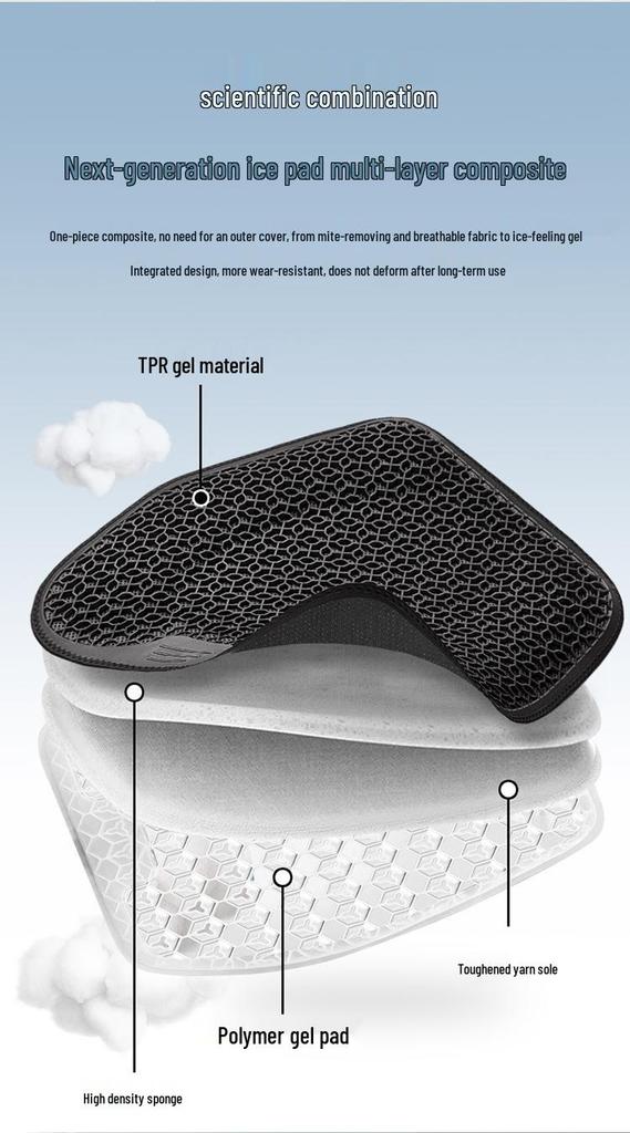 Breathable Honeycomb Gel Seat Cushion for Car and Office - Cool Silicone Egg Pad