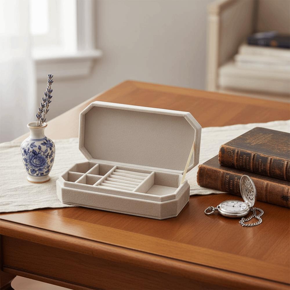 Bracelet Earrings Jewelry Packing Bag Large Capacity Square Jewelry Box Velvet Jewelry Holder  Gift