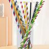 Pabei Mixed Color Disposable Biodegradable Paper Straws
